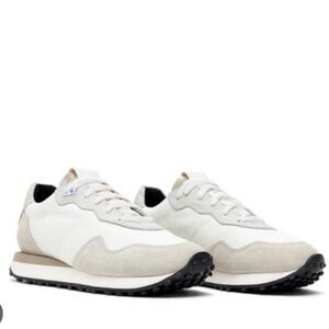 P448 Cancun Boondie White Suede Sneakers with Sparkle Laces 35 (5.5/6)